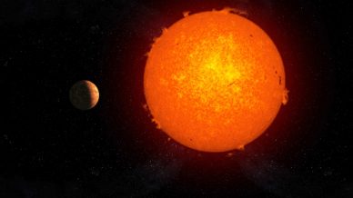 Representação artística da ExoTerra Proxima b.